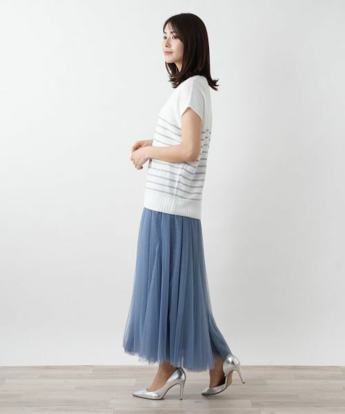 Leilian / レリアン ミニ・ひざ丈スカート | 【店舗人気】チュールロングスカート | 詳細5
