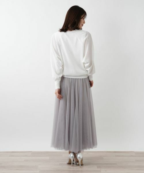 Leilian / レリアン ミニ・ひざ丈スカート | 【店舗人気】チュールロングスカート | 詳細9