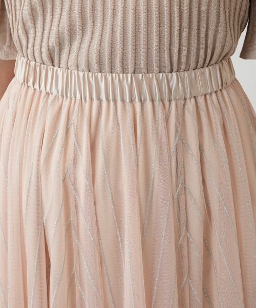 Leilian / レリアン ミニ・ひざ丈スカート | 【店舗人気】メッシュフレアスカート | 詳細10