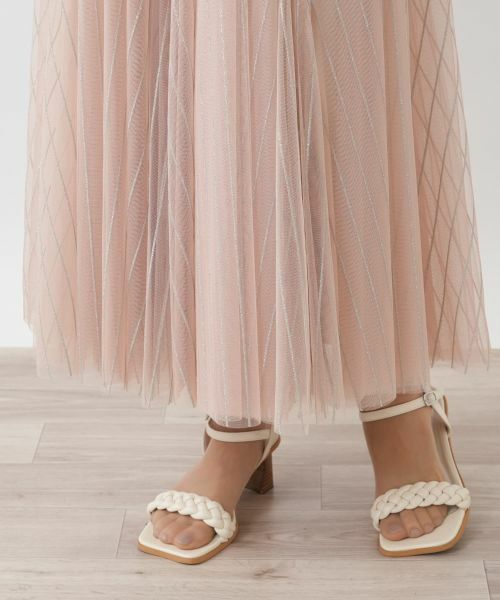 Leilian / レリアン ミニ・ひざ丈スカート | 【店舗人気】メッシュフレアスカート | 詳細11