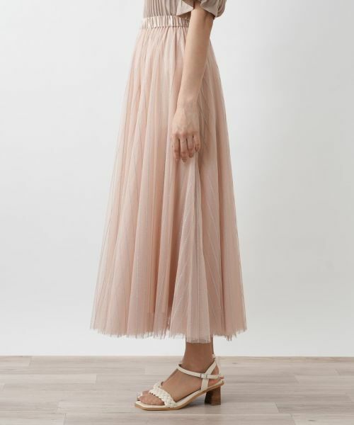 Leilian / レリアン ミニ・ひざ丈スカート | 【店舗人気】メッシュフレアスカート | 詳細8