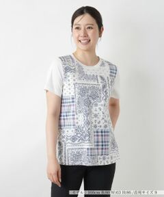 Leilian / レリアン カットソー | ペイズリープリントカットソー【MUSE BY ROCHAS Premiere】