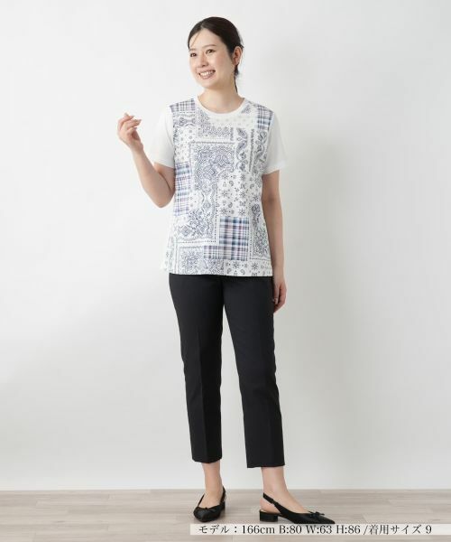 Leilian / レリアン カットソー | ペイズリープリントカットソー【MUSE BY ROCHAS Premiere】 | 詳細4