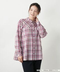 Leilian / レリアン シャツ・ブラウス | チェックブラウス【MUSE BY ROCHAS Premiere】