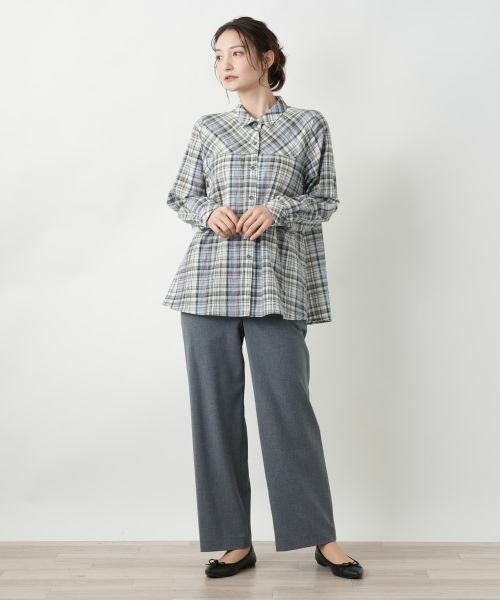 Leilian / レリアン シャツ・ブラウス | チェックブラウス【MUSE BY ROCHAS Premiere】 | 詳細1