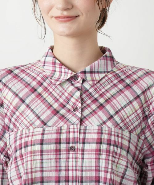 Leilian / レリアン シャツ・ブラウス | チェックブラウス【MUSE BY ROCHAS Premiere】 | 詳細10