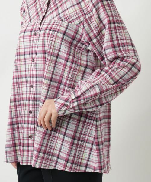 Leilian / レリアン シャツ・ブラウス | チェックブラウス【MUSE BY ROCHAS Premiere】 | 詳細13