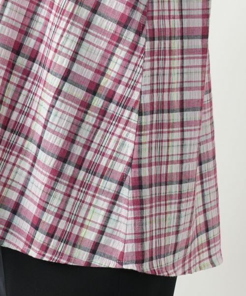 Leilian / レリアン シャツ・ブラウス | チェックブラウス【MUSE BY ROCHAS Premiere】 | 詳細14