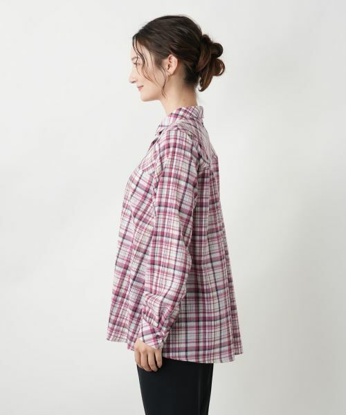 Leilian / レリアン シャツ・ブラウス | チェックブラウス【MUSE BY ROCHAS Premiere】 | 詳細8