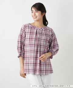 Leilian / レリアン シャツ・ブラウス | チェックブラウス【MUSE BY ROCHAS Premiere】