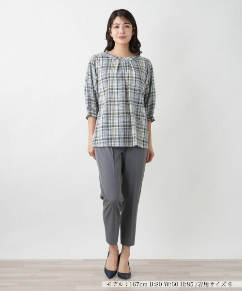 Leilian / レリアン シャツ・ブラウス | チェックブラウス【MUSE BY ROCHAS Premiere】 | 詳細4