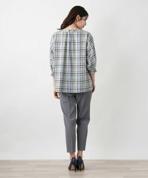 Leilian / レリアン シャツ・ブラウス | チェックブラウス【MUSE BY ROCHAS Premiere】 | 詳細6