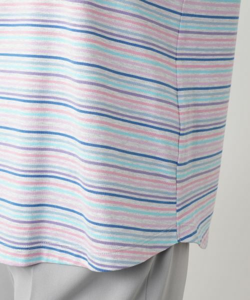 Leilian / レリアン カットソー | マルチボーダーカットソー【MUSE BY ROCHAS Premiere】 | 詳細10