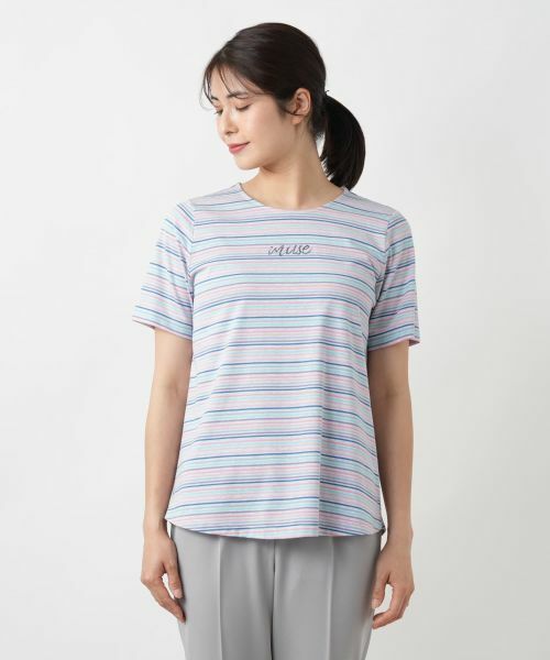 Leilian / レリアン カットソー | マルチボーダーカットソー【MUSE BY ROCHAS Premiere】 | 詳細4