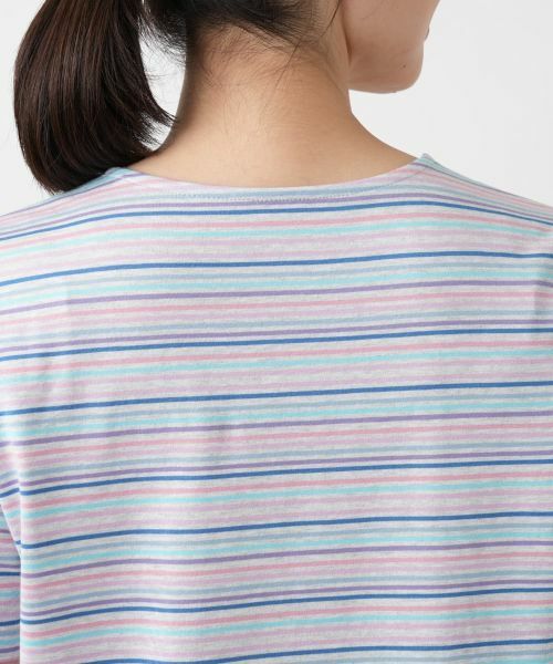 Leilian / レリアン カットソー | マルチボーダーカットソー【MUSE BY ROCHAS Premiere】 | 詳細8