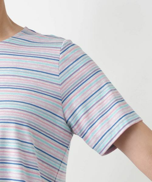 Leilian / レリアン カットソー | マルチボーダーカットソー【MUSE BY ROCHAS Premiere】 | 詳細9