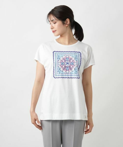 Leilian / レリアン カットソー | ビーズ刺繍Tシャツ【MUSE BY ROCHAS Premiere】 | 詳細4