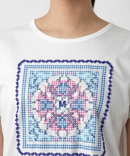 Leilian / レリアン カットソー | ビーズ刺繍Tシャツ【MUSE BY ROCHAS Premiere】 | 詳細7