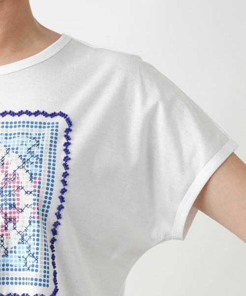 Leilian / レリアン カットソー | ビーズ刺繍Tシャツ【MUSE BY ROCHAS Premiere】 | 詳細9