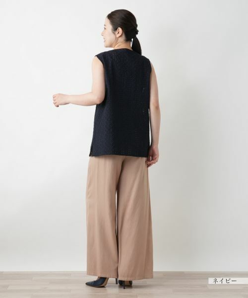 Leilian / レリアン テーラードジャケット | レースベスト【Leilian WHITE LABEL】 | 詳細3