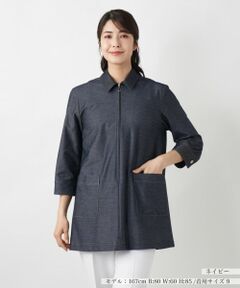 Leilian / レリアン シャツ・ブラウス | ジップアップシャツ【Leilian WHITE LABEL】