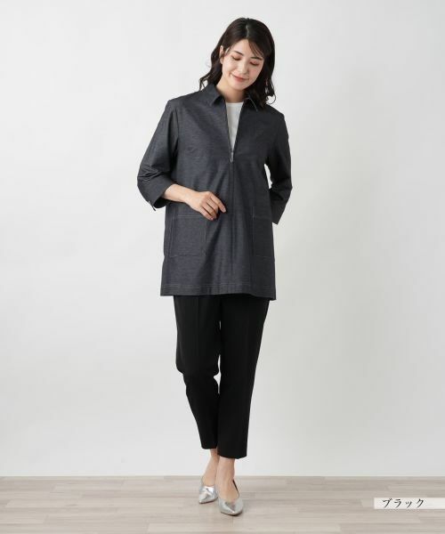 Leilian / レリアン シャツ・ブラウス | ジップアップシャツ【Leilian WHITE LABEL】 | 詳細1