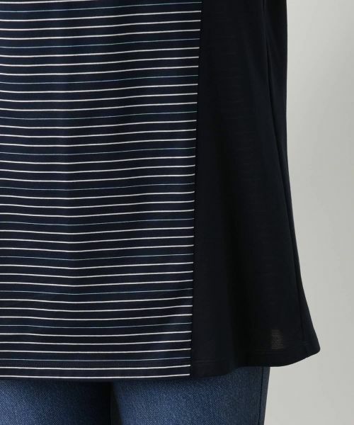 Leilian / レリアン シャツ・ブラウス | ボーダー切替ブラウス【Leilian WHITE LABEL】 | 詳細10