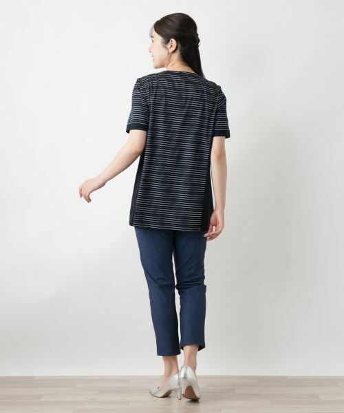 Leilian / レリアン シャツ・ブラウス | ボーダー切替ブラウス【Leilian WHITE LABEL】 | 詳細3