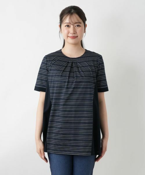 Leilian / レリアン シャツ・ブラウス | ボーダー切替ブラウス【Leilian WHITE LABEL】 | 詳細4