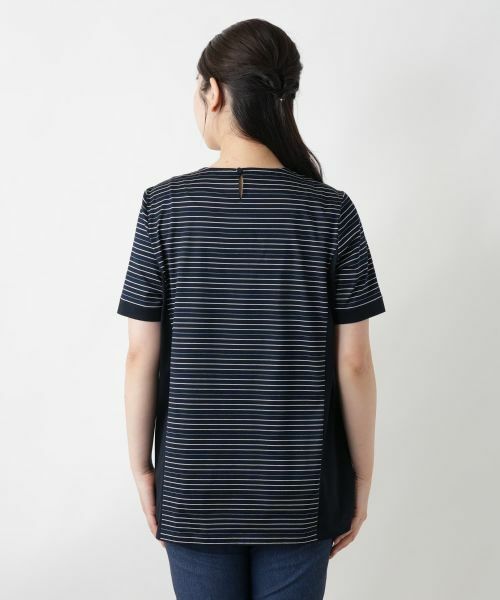 Leilian / レリアン シャツ・ブラウス | ボーダー切替ブラウス【Leilian WHITE LABEL】 | 詳細6