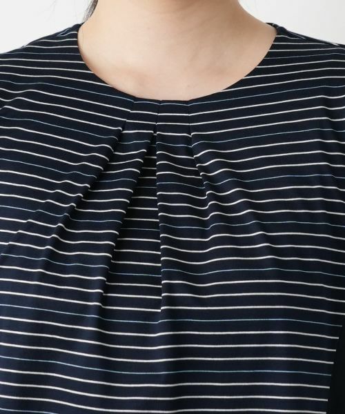 Leilian / レリアン シャツ・ブラウス | ボーダー切替ブラウス【Leilian WHITE LABEL】 | 詳細7