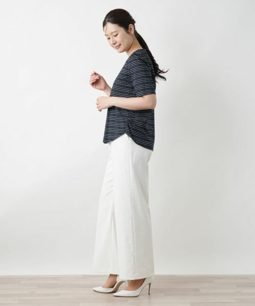 Leilian / レリアン Tシャツ | ボーダーTシャツ【Leilian WHITE LABEL】 | 詳細2