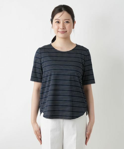 Leilian / レリアン Tシャツ | ボーダーTシャツ【Leilian WHITE LABEL】 | 詳細4