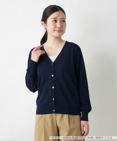 Leilian / レリアン カーディガン・ボレロ | Vネックカーディガン【Leilian WHITE LABEL】