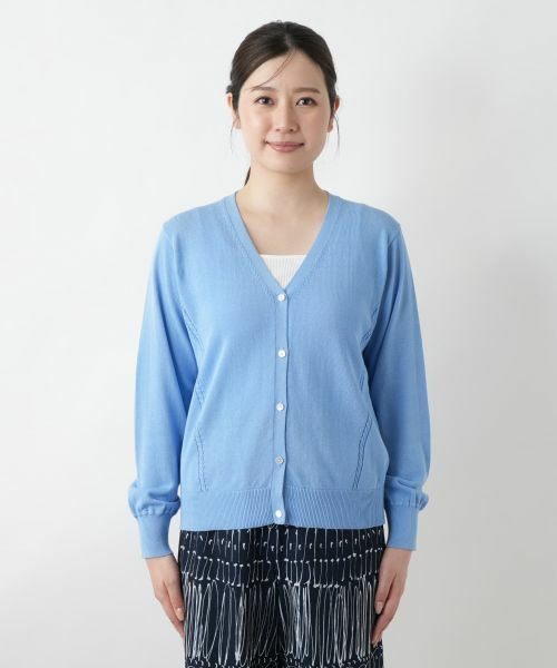 Leilian / レリアン カーディガン・ボレロ | Vネックカーディガン【Leilian WHITE LABEL】 | 詳細10