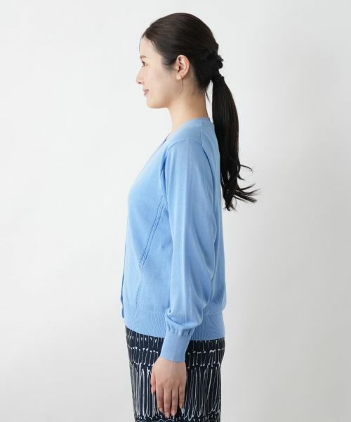 Leilian / レリアン カーディガン・ボレロ | Vネックカーディガン【Leilian WHITE LABEL】 | 詳細11