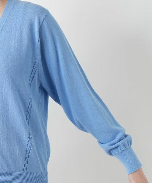 Leilian / レリアン カーディガン・ボレロ | Vネックカーディガン【Leilian WHITE LABEL】 | 詳細15