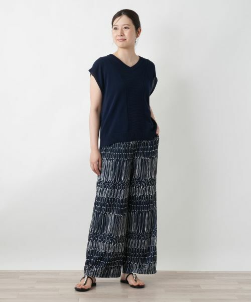 Leilian / レリアン テーラードジャケット | Vネックニットベスト【Leilian WHITE LABEL】 | 詳細1