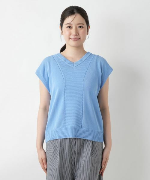 Leilian / レリアン テーラードジャケット | Vネックニットベスト【Leilian WHITE LABEL】 | 詳細10