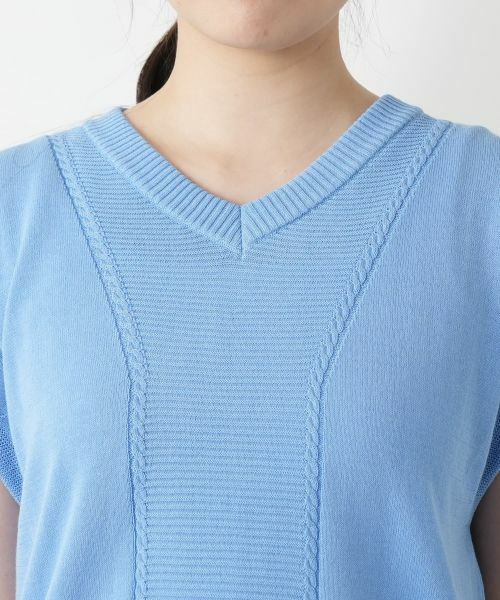 Leilian / レリアン テーラードジャケット | Vネックニットベスト【Leilian WHITE LABEL】 | 詳細13