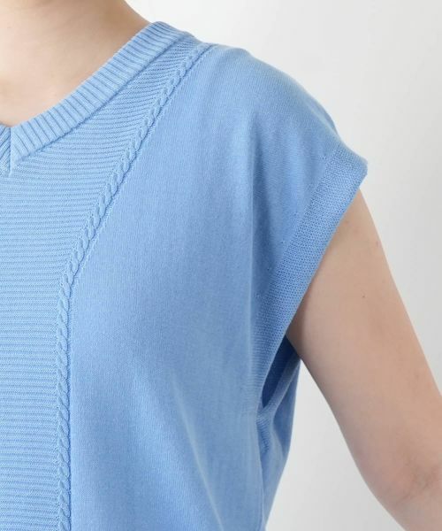 Leilian / レリアン テーラードジャケット | Vネックニットベスト【Leilian WHITE LABEL】 | 詳細15