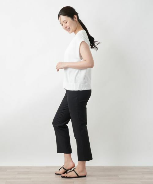 Leilian / レリアン テーラードジャケット | Vネックニットベスト【Leilian WHITE LABEL】 | 詳細5