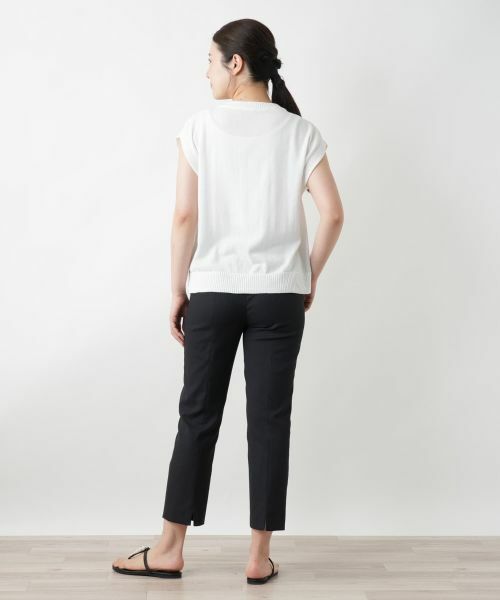 Leilian / レリアン テーラードジャケット | Vネックニットベスト【Leilian WHITE LABEL】 | 詳細6