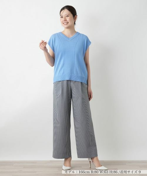 Leilian / レリアン テーラードジャケット | Vネックニットベスト【Leilian WHITE LABEL】 | 詳細7