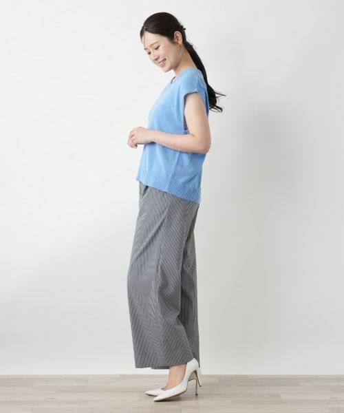 Leilian / レリアン テーラードジャケット | Vネックニットベスト【Leilian WHITE LABEL】 | 詳細8