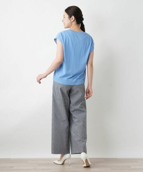 Leilian / レリアン テーラードジャケット | Vネックニットベスト【Leilian WHITE LABEL】 | 詳細9