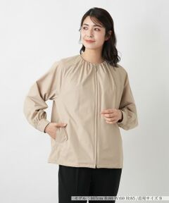 Leilian / レリアン その他アウター | ノーカラージップブルゾン【Leilian WHITE LABEL】