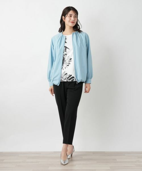 Leilian / レリアン その他アウター | ノーカラージップブルゾン【Leilian WHITE LABEL】 | 詳細10