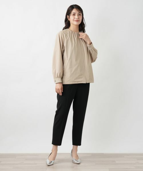 Leilian / レリアン その他アウター | ノーカラージップブルゾン【Leilian WHITE LABEL】 | 詳細4