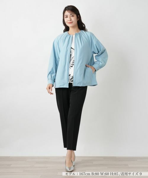 Leilian / レリアン その他アウター | ノーカラージップブルゾン【Leilian WHITE LABEL】 | 詳細7